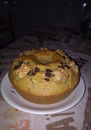 Una foto de Bizcocho avena y nueces -Fit