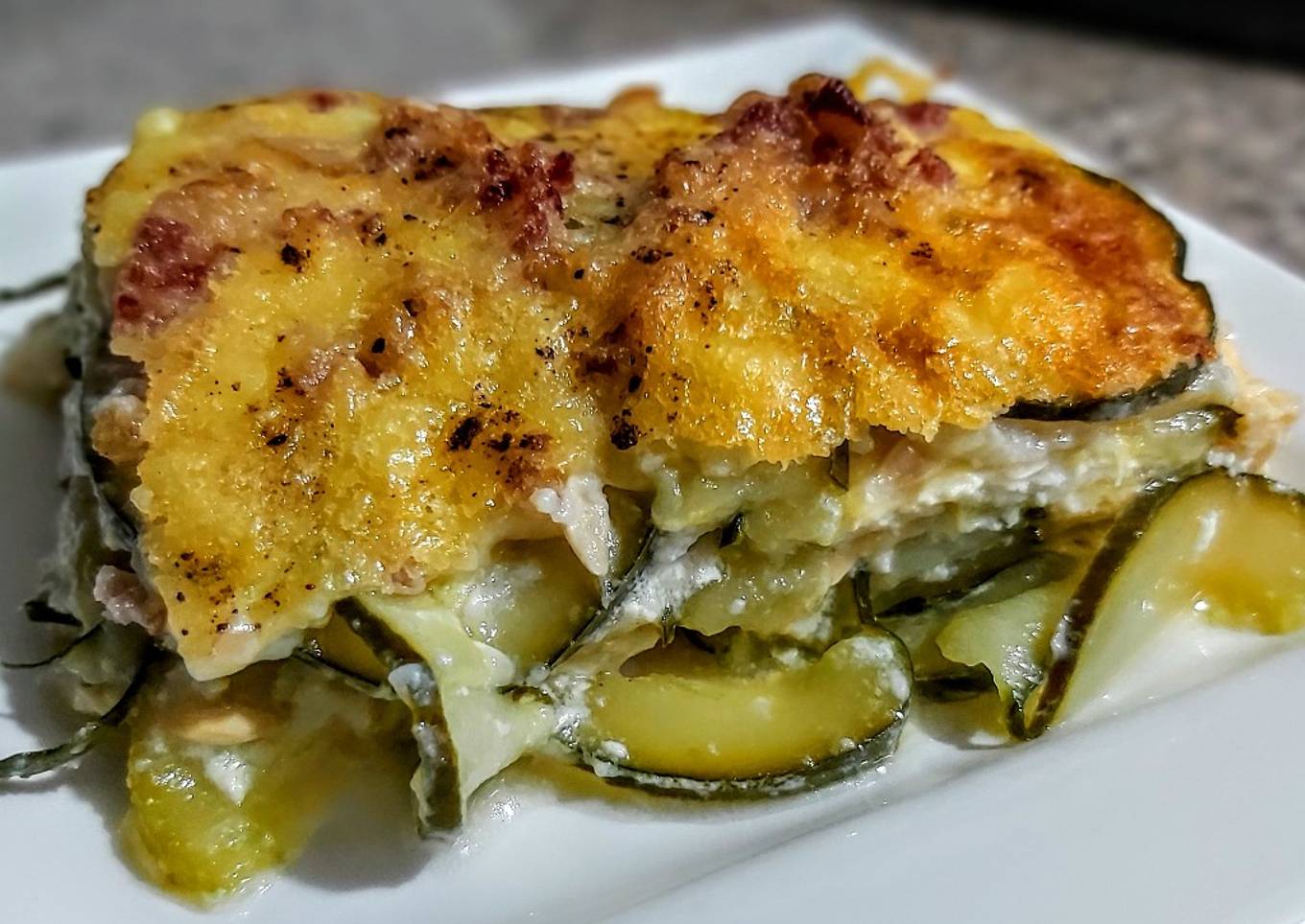 TARTA DE🥒Pepino y🥓 Tocineta...!