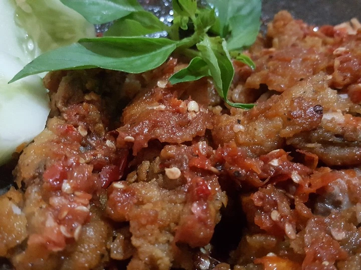 Cara Gampang Membuat Resep Geprek ayam sambal bawang pedes krispi 😰😰 yang Uenak Anti Ribet, Uenak Banget
