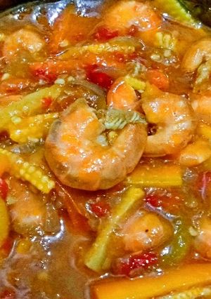 Foto resep Udang Saus Padang