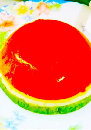 A picture of Orange Coconut Peas Pudding.