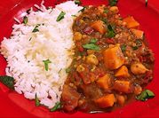 A picture of chickpea curry