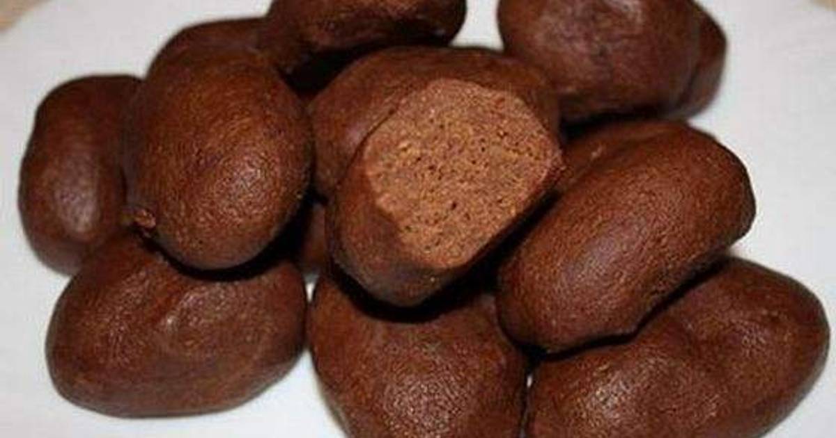 Рецепт шоколадной картошки с шоколадным маслом