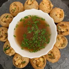 A picture of Kolkata Street Food Puchka { Pani Poori }.