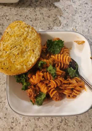 A picture of Spicy Vodka Pasta.