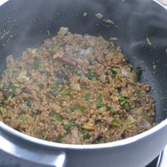 A picture of Keema Pulao / Keema Biryani.
