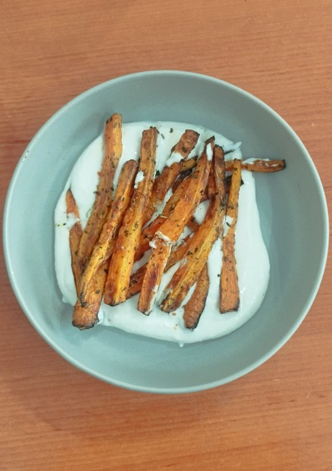 Una foto de Zanahorias con base de ricotta