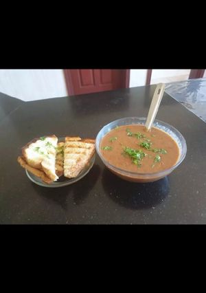 A picture of Red kidney beans Soup.#4 week challenge# Charity Challenge.