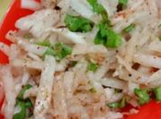 A picture of radish leaves salad