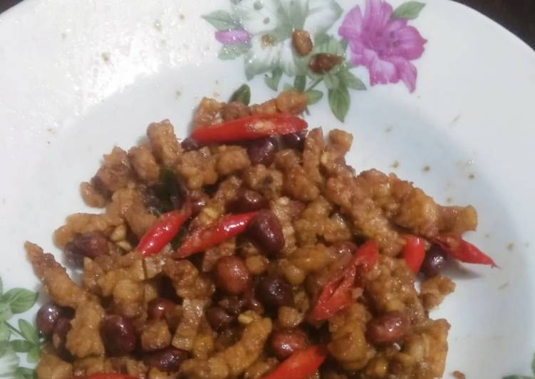 Tempe kacang orek kering mudah
