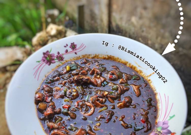 Cara Gampang Membuat Cumi pedas hitam manis 🦑 Lezat