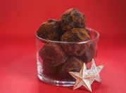 Une photo de truffe chocolat