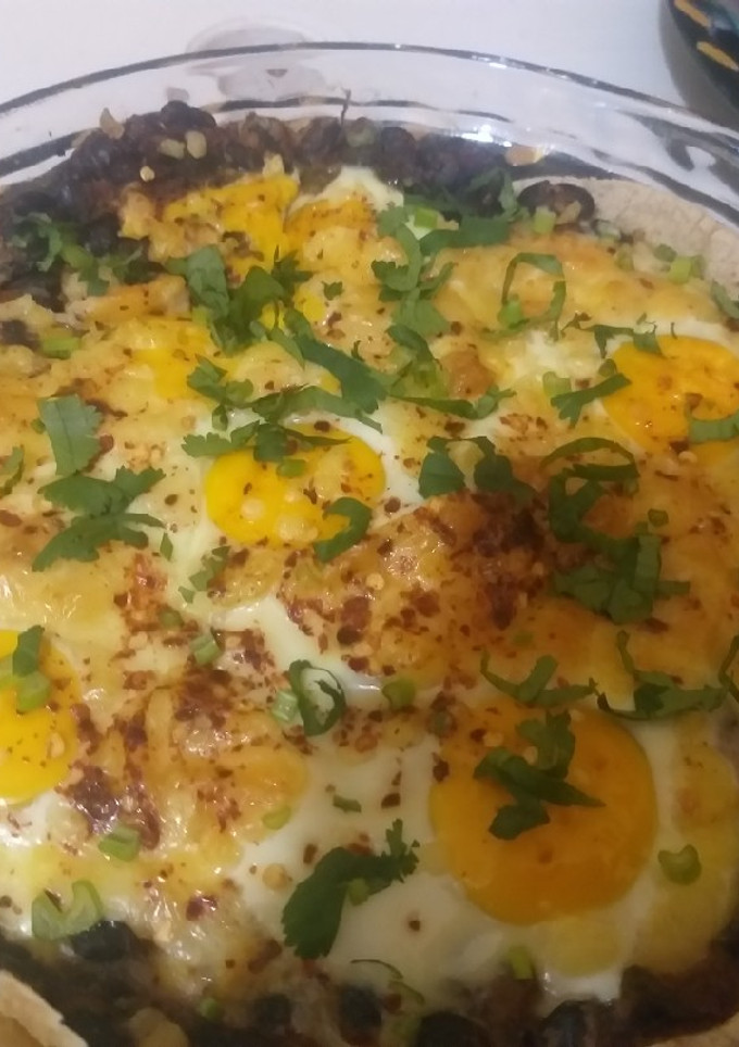 Una foto de Huevos a la mexicana en horno