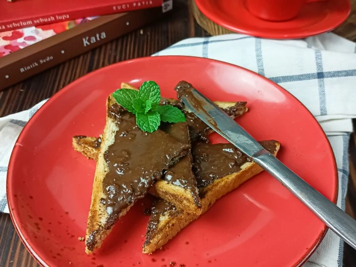 Langkah Gampang Membuat Resep RoPang Choco Cruncy (roti panggang) yang Menggugah Selera Anti Ribet, Uenak Banget