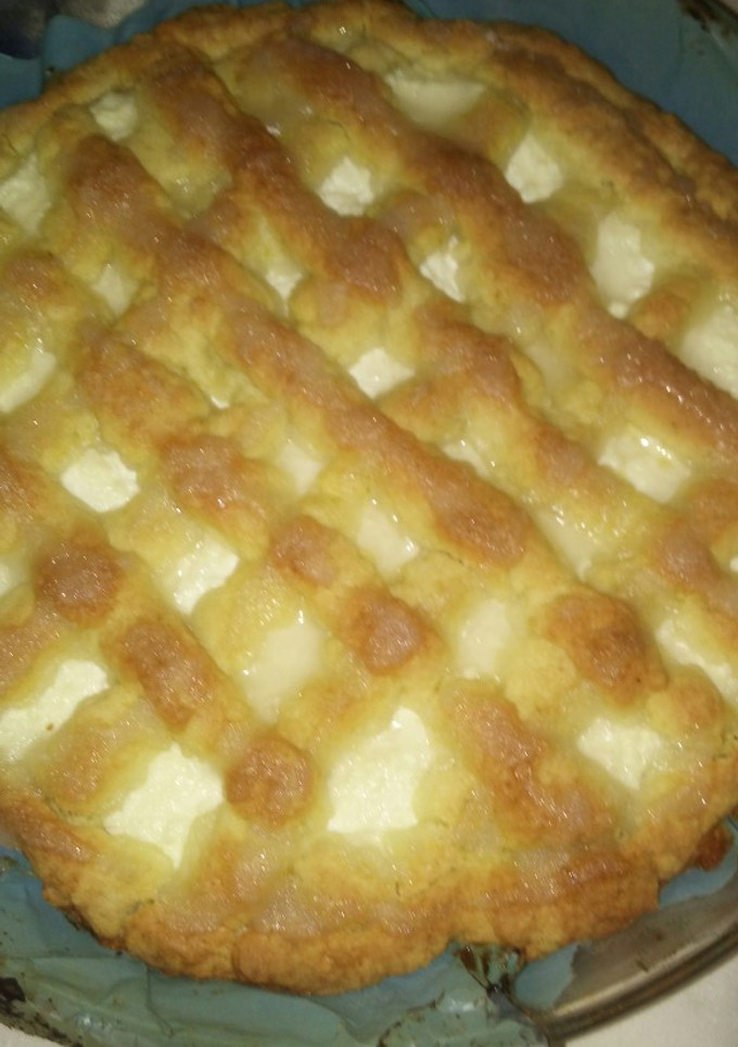 Una foto de Tarta de ricota y dulce de leche