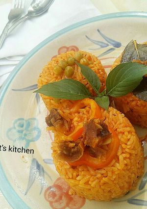 A picture of One pot party jollof rice.