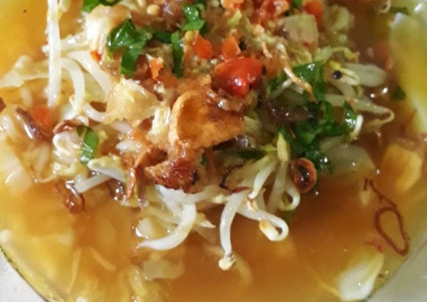 Soto ayam sederhana