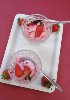 A picture of Strawberry ice cream.