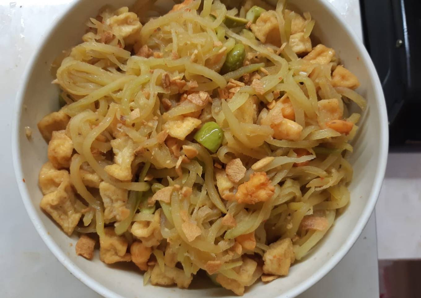 Oseng manisa udang tahu