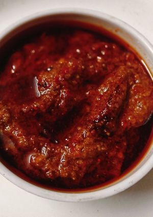 A picture of Kachri chutney.