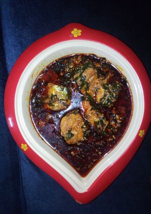 A picture of Egusi soup.