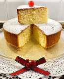 Pastel de mantequilla, fécula de patata y almendras