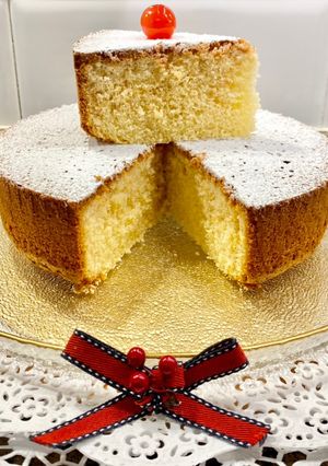Una foto de Pastel de mantequilla, fécula de patata y almendras