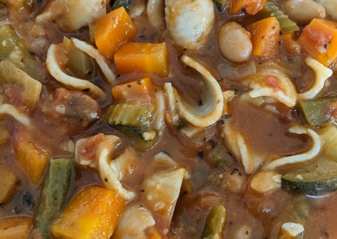 Steps to Make Award-winning Instant Pot Minestrone Soup (GF/Vegan)