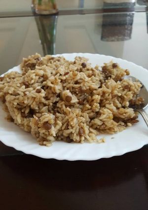 صورة لوصفة مجدرة ✌بالرز