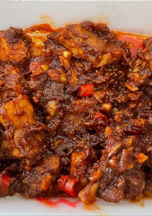 Hình của món Thịt ba chỉ sốt tỏi Hàn Quốc.