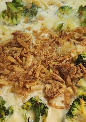 A picture of Pork Chop Scalloped Potato Bake.