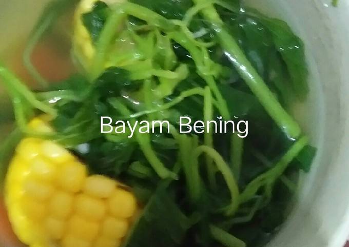 Sayur Bayam Bening