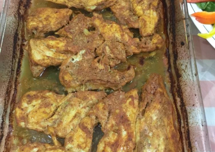 تندوري صدور الدجاج بالفرن