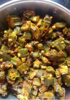 A picture of Masala Bhindi.