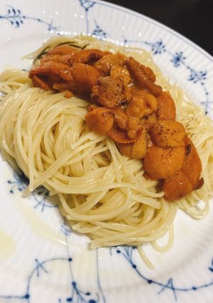 海膽義大義麵 的食譜成品照片