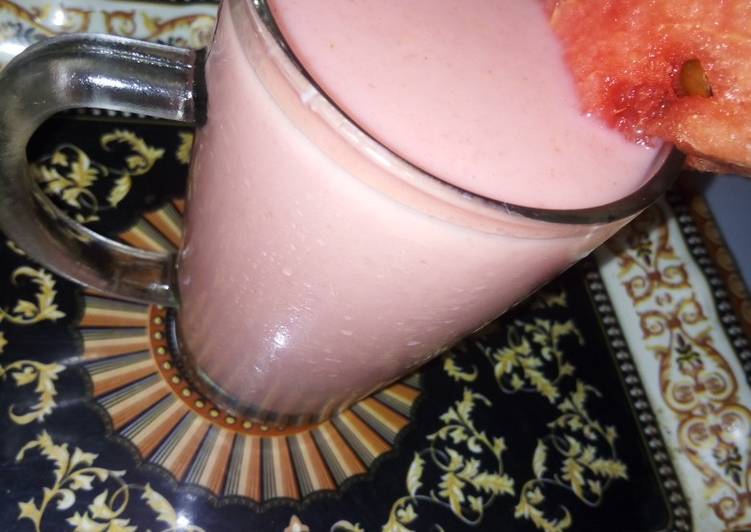 Easiest Way to Prepare Awsome Watermelon smoothie | This is Recipe So Quick You Must Undertake Now !!