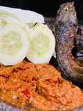 Penyetan Lele Sambal Kemiri