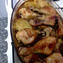 Una foto de Jamoncitos de pollo al horno