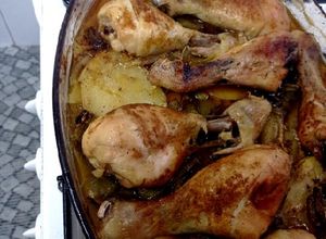 Una foto de Jamoncitos de pollo al horno