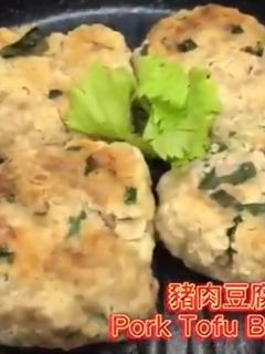豬肉豆腐漢堡排/微波料理/Gourlab/懶人食尚 的食譜成品照片