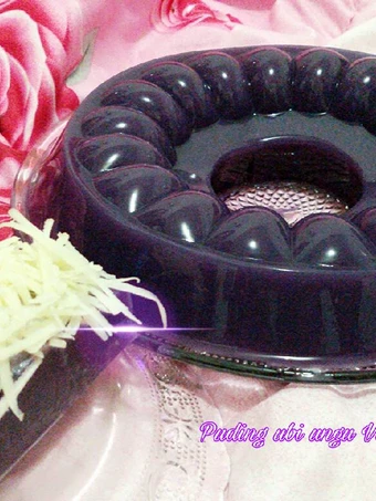 Langkah Mudah untuk Membuat Resep Puding ubi ungu vla susu keju yang Bikin Ngiler Anti Ribet, Sempurna