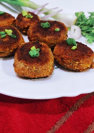 A picture of Surmai Potato Crispy Patty.