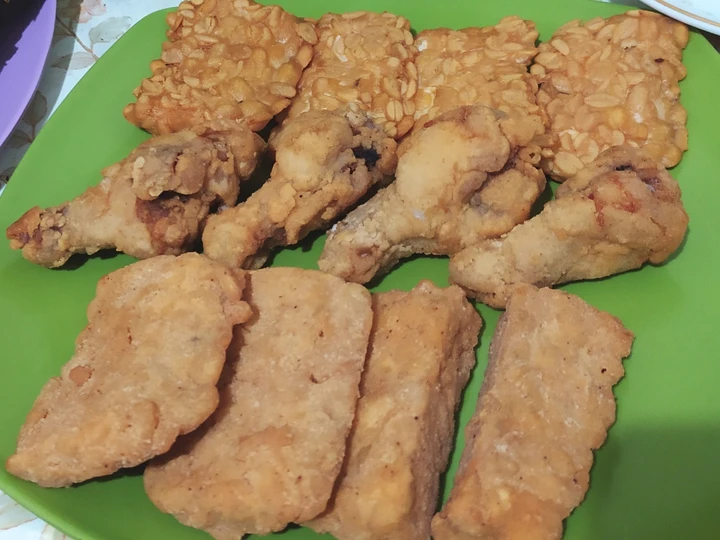 Cara Gampang Membuat Resep Tempe-Ayam Goreng Lapis Tepung Crispy yang Bisa Manjain Lidah Anti Ribet, Lezat