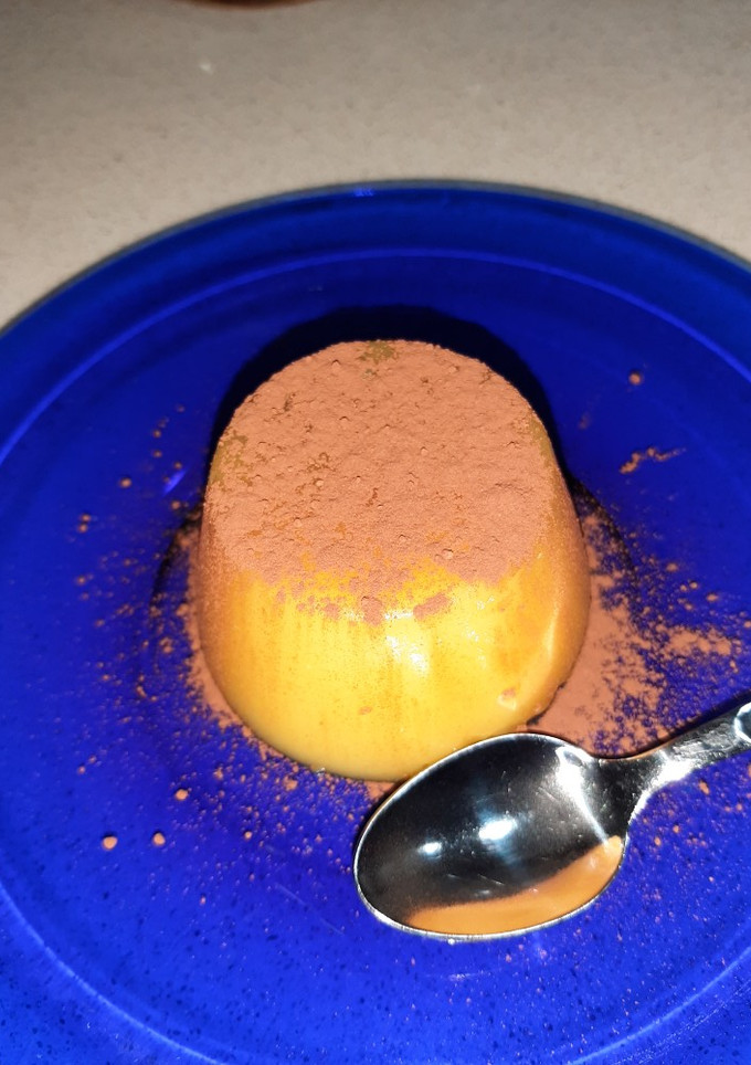 Una foto de Flan de Naranja