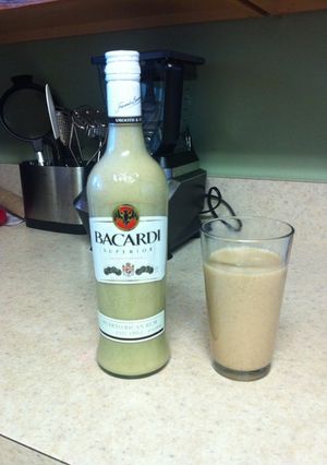 A picture of Coquito (Puerto Rican Eggnog).