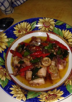 Foto resep Tumis cumi asin
