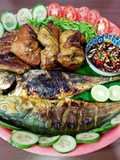 Ikan Cencaru dan Ayam Bakar Sambal Kecap