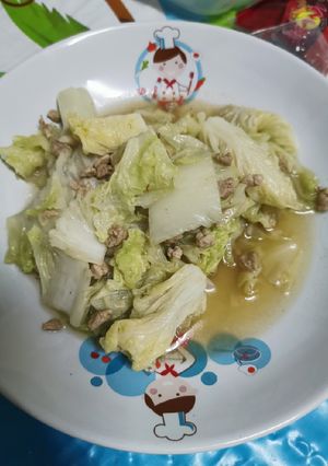 รูปของ ผัดผัดกาดหมูสับ