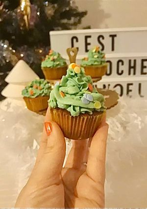 Une photo de ☆Cupcakes Sapins de Noël☆