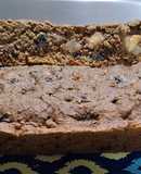 Budín integral de peras y vino tinto sin manteca ni huevos